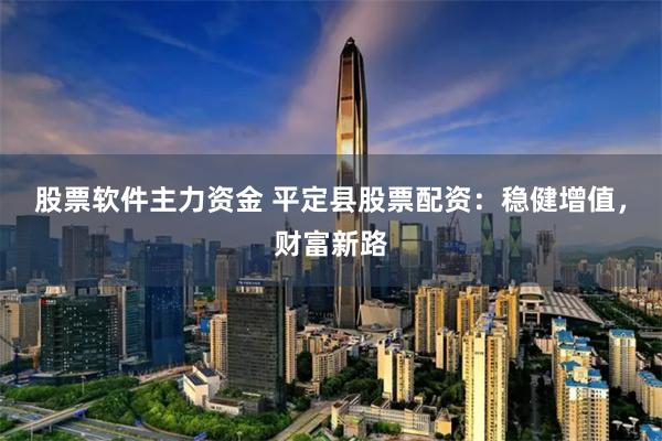 股票软件主力资金 平定县股票配资:稳健增值,财富新路